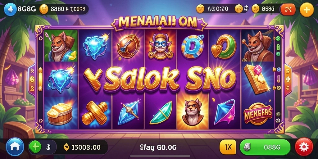 Screenshot permainan Slot di 8G8G yang menampilkan kemenangan besar.
