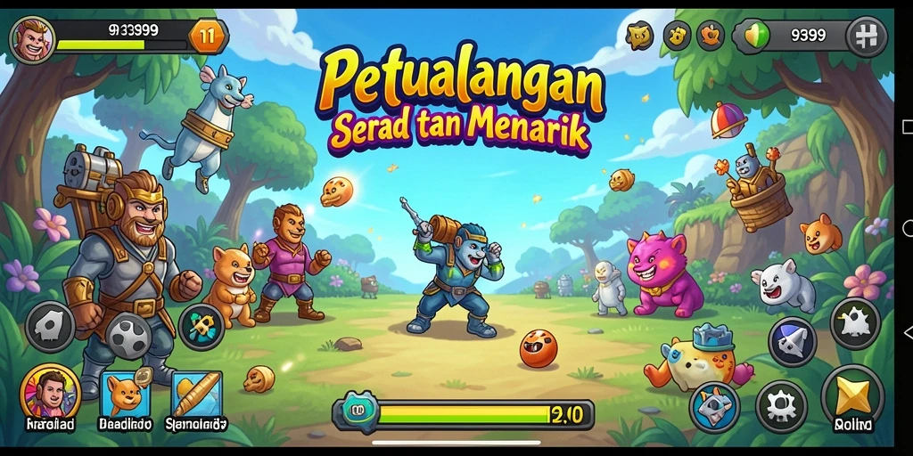 Tampilan gameplay 9399 yang seru dan menghibur.