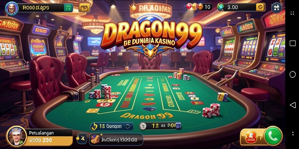 Screenshot DRAGON99 menunjukkan serunya bermain Kasino dengan teman.