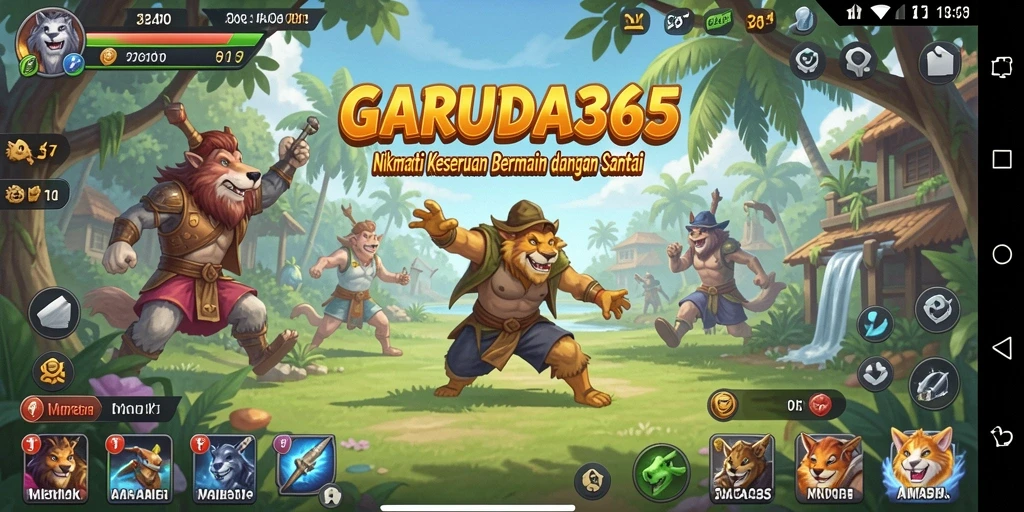 Tangkapan layar utama <strong>GARUDA365</strong> menunjukkan gameplay yang seru dan menghibur.