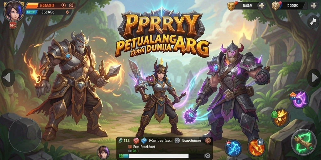 Gameplay seru PPRRYY dengan pertarungan epik dan grafis menawan.