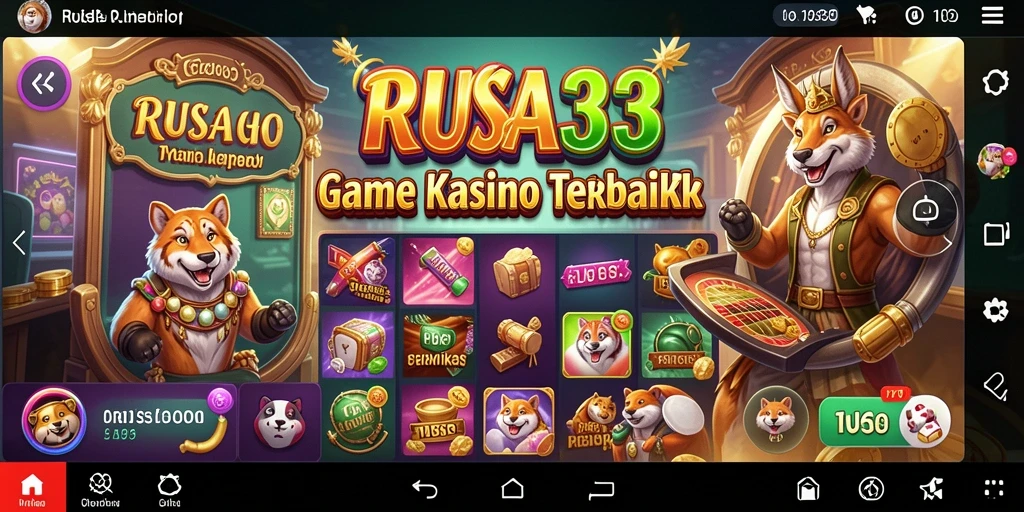 Screenshot RUSA33 menampilkan aksi mendebarkan dalam permainan Kasino.