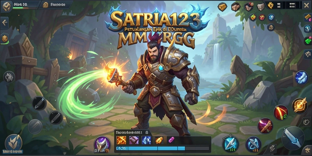 Tangkapan layar SATRIA123 menampilkan pertarungan seru di dunia MMORPG.