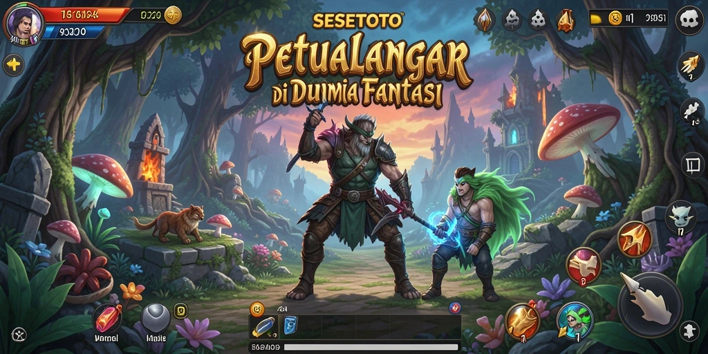 Tampilan gameplay SESETOTO dengan petualangan menegangkan.