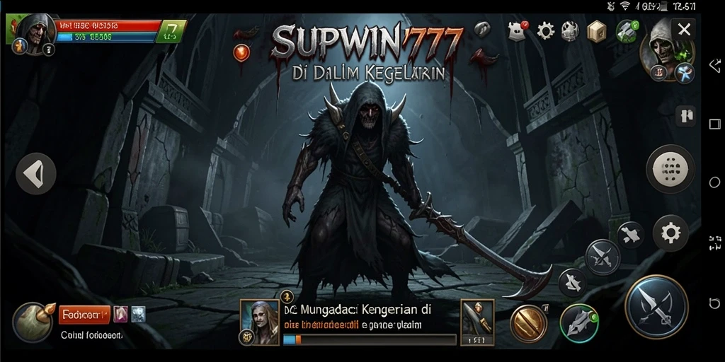 Screenshot utama SUPWIN777 menampilkan momen menegangkan dalam gameplay Horror.