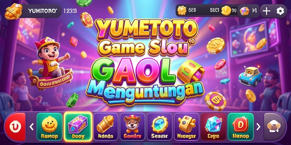 Tampilan gameplay seru dari YUMETOTO yang penuh warna.